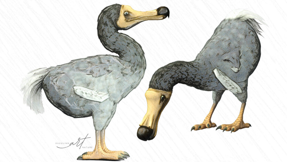 Vintage Dodo Clipart Set